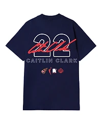 Round21 Men's and Women's Caitlin Clark Navy Indiana Fever 2024 Wnba Rookie of the Year T-Shirt