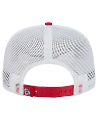 New Era Men's Red St. Louis Cardinals 9FIFTY A-Frame Trucker Snapback Hat