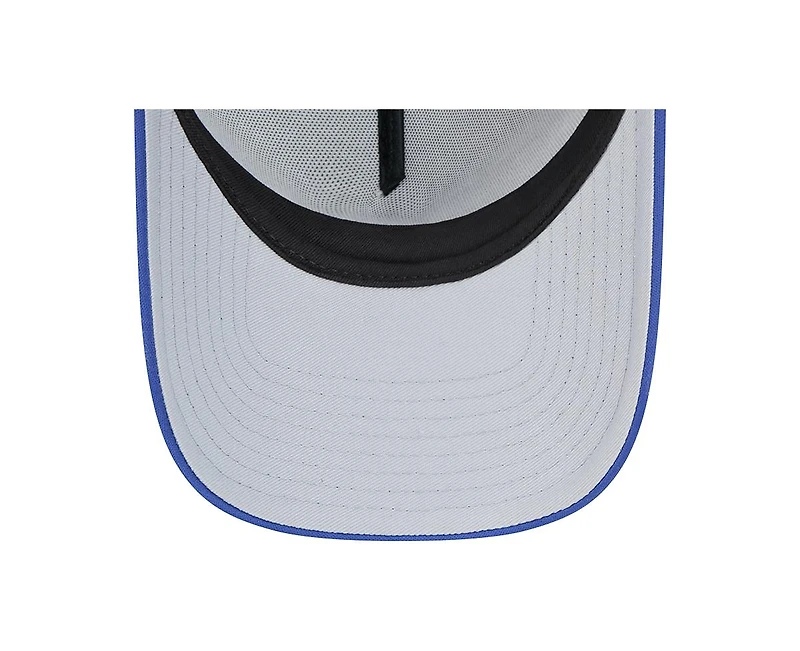 New Era Men's White Los Angeles Dodgers Retro Wordmark 9FORTY A-Frame Trucker Adjustable Hat