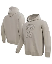 Pro Standard Men's Travis Kelce Tan Kansas City Chiefs Player Name Number Pullover Hoodie
