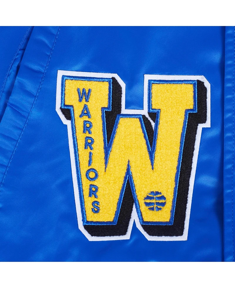 Pro Standard Men's Royal Golden State Warriors Sublimated Satin Full-Snap Jacket
