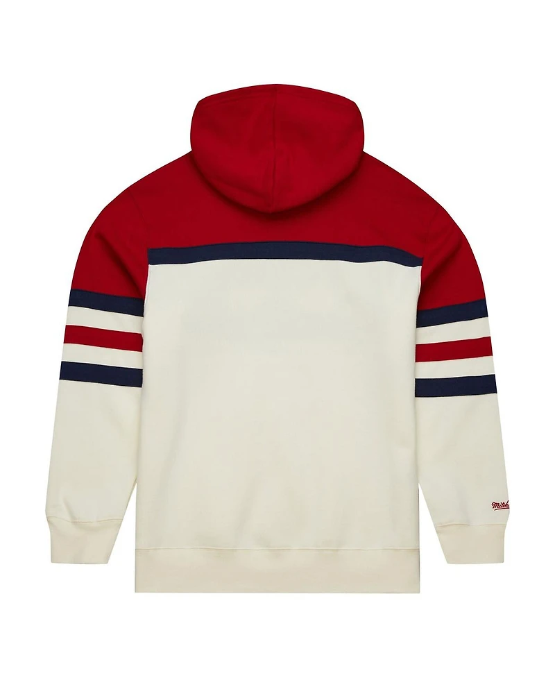 Mitchell & Ness Men's Cream/Scarlet St. Louis Cardinals Head Coach Pullover Hoodie