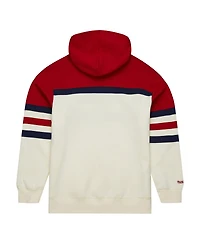 Mitchell & Ness Men's Cream/Scarlet St. Louis Cardinals Head Coach Pullover Hoodie