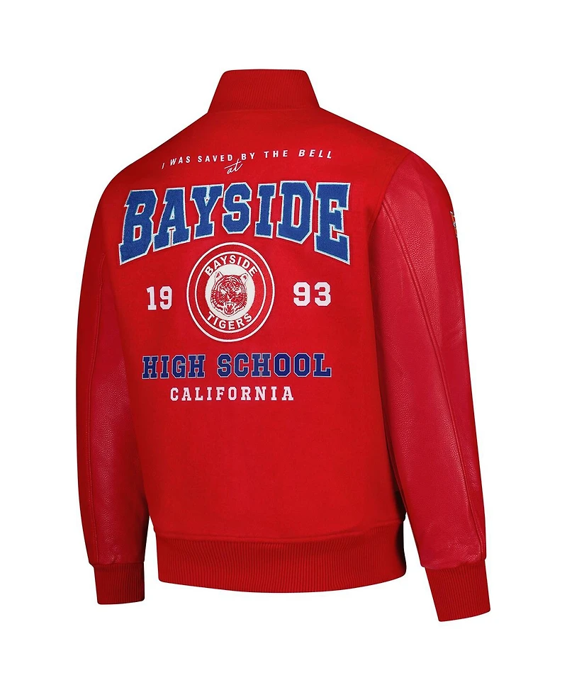 Freeze Max Men's Red Saved by the Bell Bayside High Full-Zip Varsity Jacket