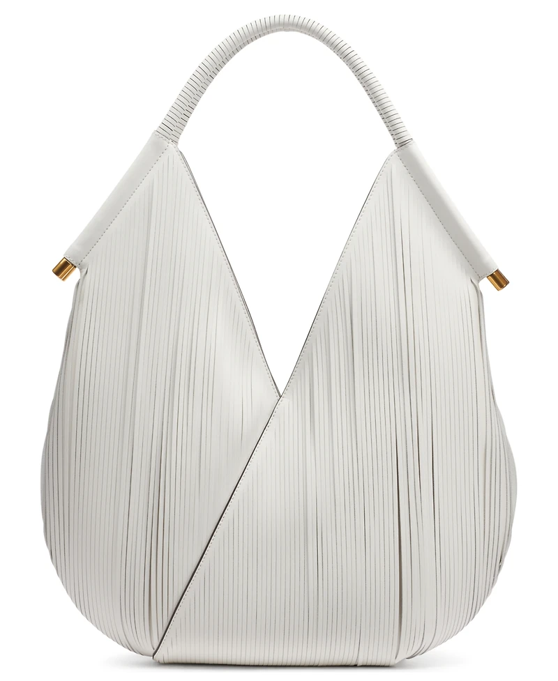 Donna Karan New York Baldwin Large Laser-cut Shoulder with Leather Wrapped Rounded Handle