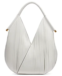 Donna Karan New York Baldwin Large Laser-cut Shoulder with Leather Wrapped Rounded Handle