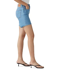 Levi's 501 Mid-Thigh High Rise Straight Fit Denim Shorts