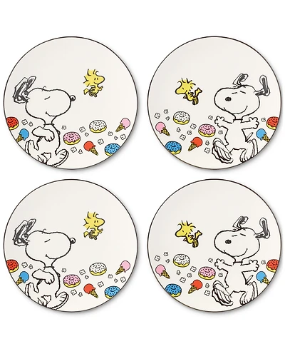 Lenox Chef Snoopy Accent Plates, Set of 4