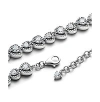 Pandora Sterling Silver Halo Hearts Bracelet