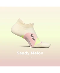 Feetures Elite Light Cushion No Show Tab Ankle Socks - Sport Sock with Targeted Compression