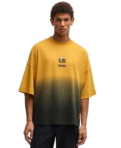 Hugo Boss x Nfl Men's Gold-Tone Embroidery T-Shirt