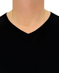 Italian Gold Forza Rope Chain 18" Necklace (2-1/2mm) in 14k Gold