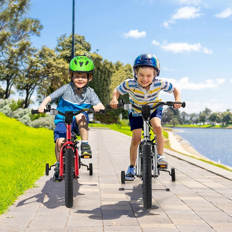 Kids Bike Sport Bicycle for 4-7 Years Old with Adjustable Seat, Reflectors, and Training Wheels for a Safe and Fun Ride