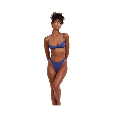 Flirtt Gottex Women's Solid V Neck Bikini Top
