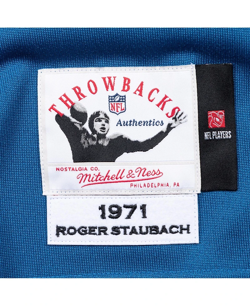 Mitchell & Ness Men's Roger Staubach Navy Dallas Cowboys 1971 Authentic Jersey