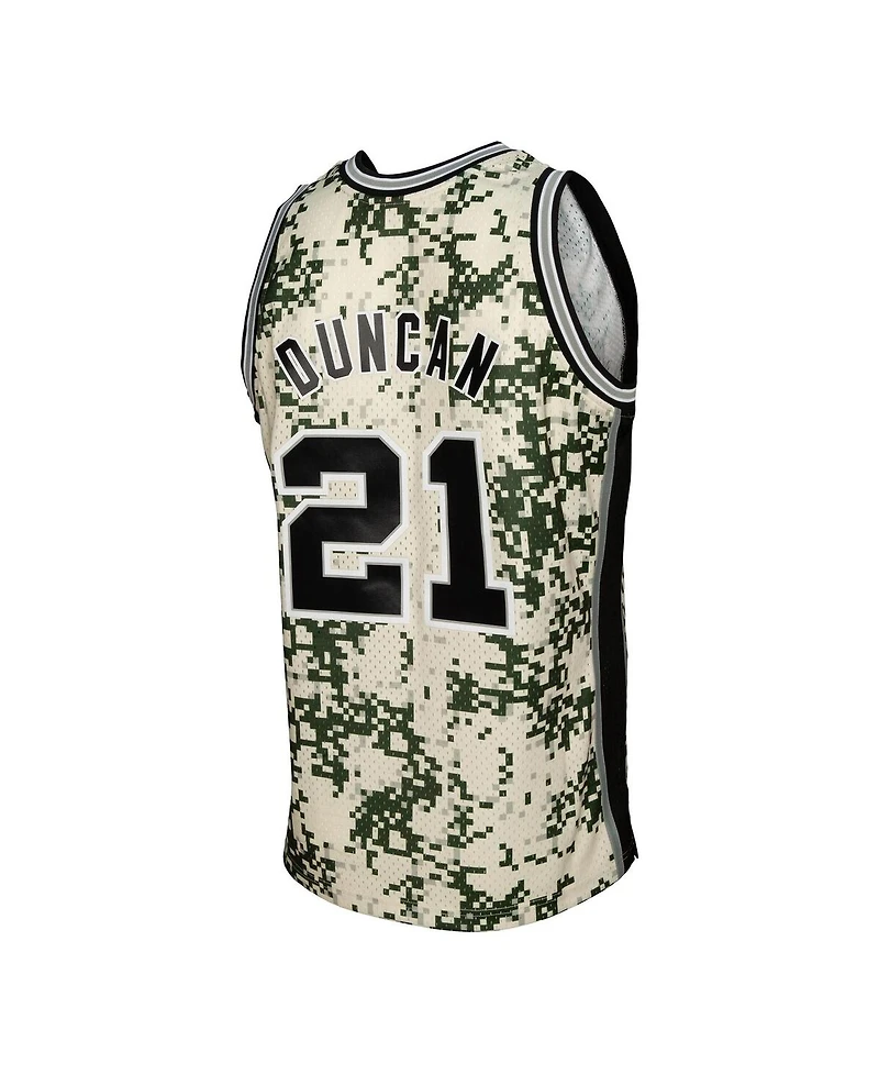 Mitchell & Ness Men's Tim Duncan Camo San Antonio Spurs 2013/14 Swingman Jersey