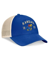 Top of the World Men's Royal Kansas Jayhawks Heritage Waylon Trucker Adjustable Hat