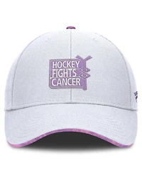 Fanatics Men's White Nhl Authentic Pro Hockey Fights Cancer Adjustable Hat