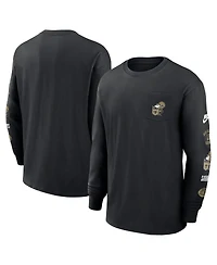 Nike Men's Black New Orleans Saints Rewind Heavy Max 90 Pocket Long Sleeve T-Shirt