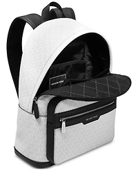 Michael Kors Men's Explorer Leather Logo Backpack