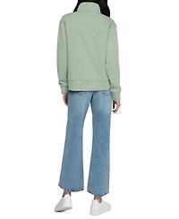 Three Dots Women's Jeanine Quarter-Zip Pullover Sweater