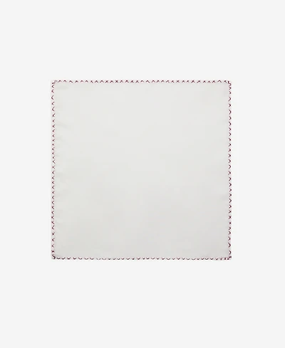 Mango Men's Silk Embroidered Pocket Handkerchief