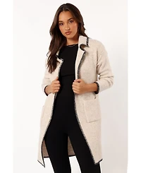 Petal and Pup Women's Oaklynn Contrast Stitch Coatigan