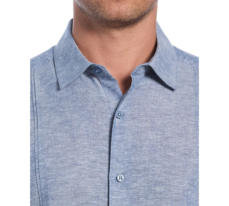 Cubavera Men's Classic-Fit Linen Blend Short Sleeve Button-Front Shirt