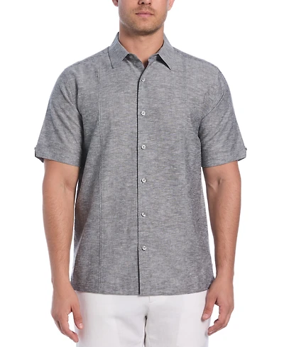 Cubavera Men's Classic-Fit Linen Blend Short Sleeve Button-Front Shirt