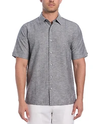 Cubavera Men's Classic-Fit Linen Blend Short Sleeve Button-Front Shirt