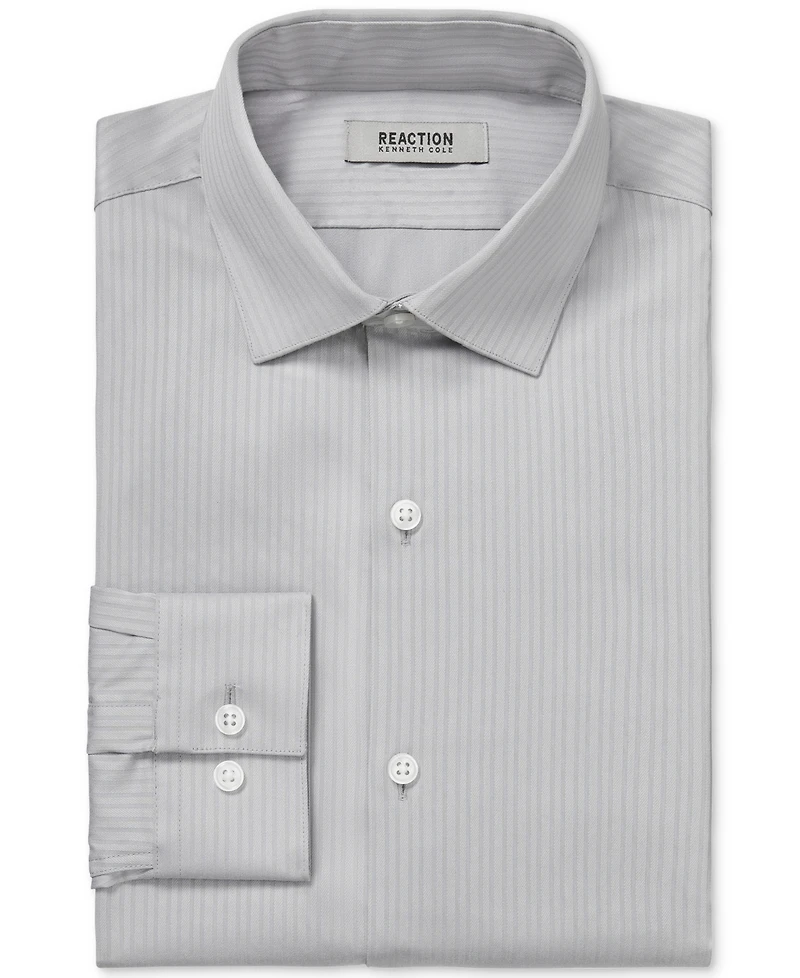 Kenneth Cole Reaction Men's Slim Fit Tonal Stripe Dress Shirt