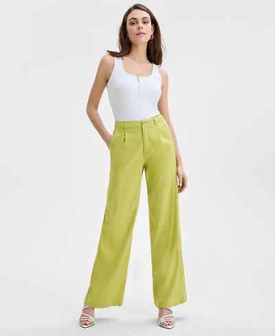 I.n.c. International Concepts Women's High Rise Wide-Leg Pants, Exclusively at Macy's