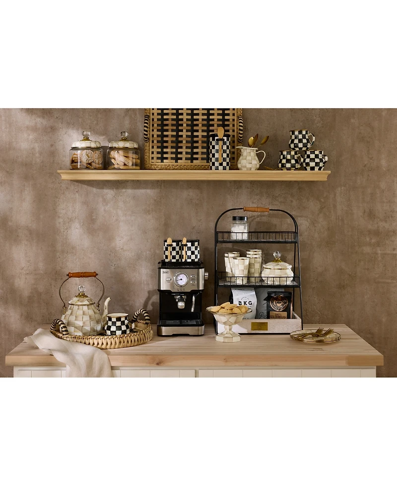 Mackenzie-Childs Mocha Check Mug