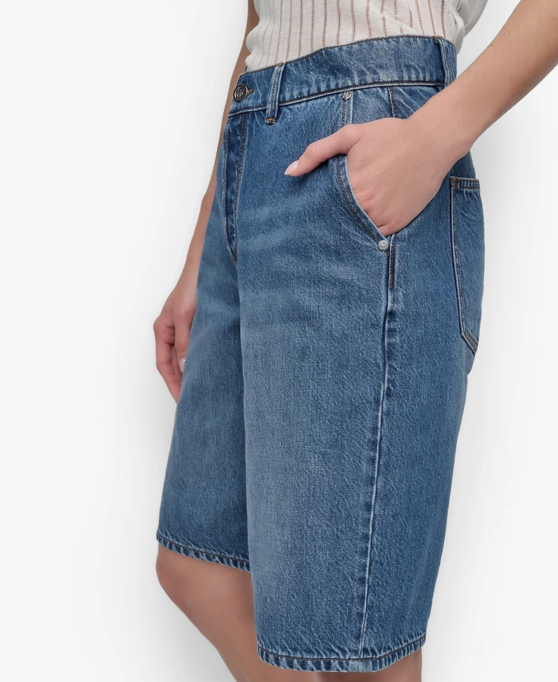 Dkny Women's Denim Bermuda Shorts