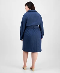 Jones New York Plus Size Denim Shirtdress