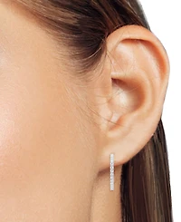 Forever Grown Diamonds Lab Diamond Hoop Earrings (2 ct. t.w.) Sterling Silver or 14K Gold-Plated