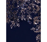 Xscape Women's Embellished V-Neck Sleeveless Gown
