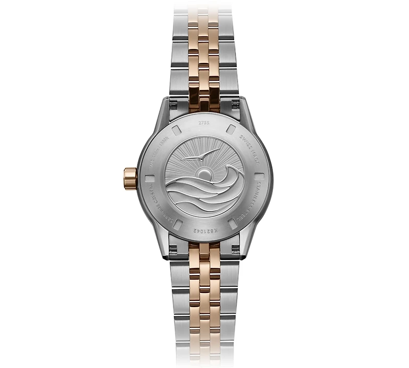 Raymond Weil Women's Freelancer Diver Rose Gold Pvd Two-Tone Bracelet Watch 36mm
