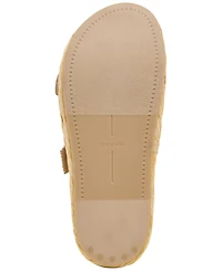 Dolce Vita Women's Falyn Platform Double Buckle Raffia Woven Footbed Sandals