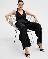 I.n.c. International Concepts Women's Surplice Sleeveless Jumpsuit, Exclusively at Macy's