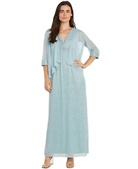 R & M Richards Petite 2-Pc. Jacket & Crinkled Dress Set