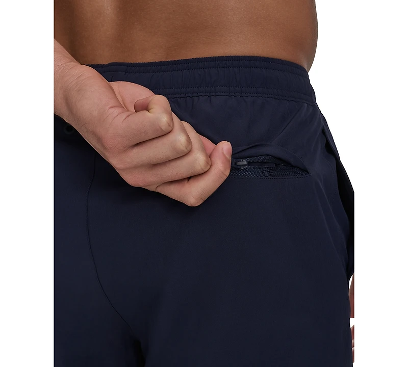 Calvin Klein Men's Regular-Fit Quick-Dry 5" Swim Trunks with Compression Short Liner