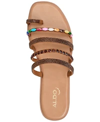 Aldo Women's Lindya Embellished Strappy Toe-Loop Flat Sandals
