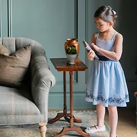 Hope & Henry Toddler Girls Heirloom Sleeveless Special Occasion Sundress with Bow Back Detail and Embroidery