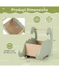 2-in-1 Baby Push Walker with Handle Safe and Fun Walking Toy for Toddlers