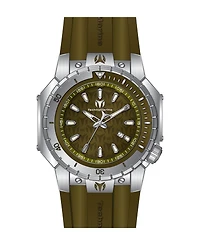 Technomarine's Men's Tm-224008 Manta Sea Quartz 3 Hand Green Dial Watch