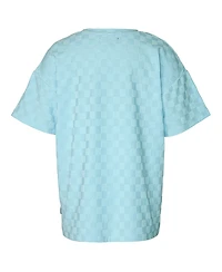 Univibe Big Boys Millwall Jacquard Checker Crew T-Shirt