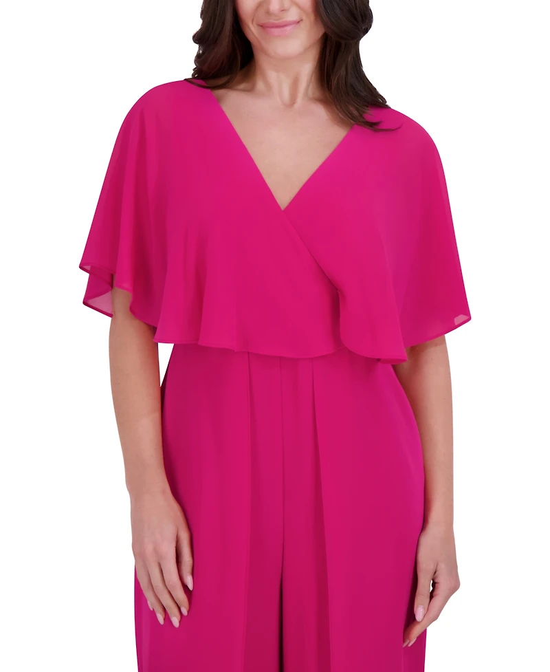 kensie Women's Flutter-Sleeve Jumpsuit