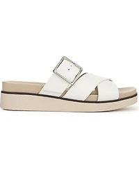 LifeStride Women's Getaway Open Square Toe Platform Slide Sandals