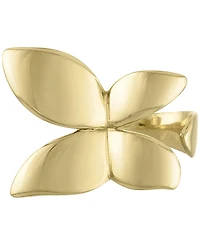 Ben Oni 18k Gold-Plated Stainless Steel Butterfly Ring